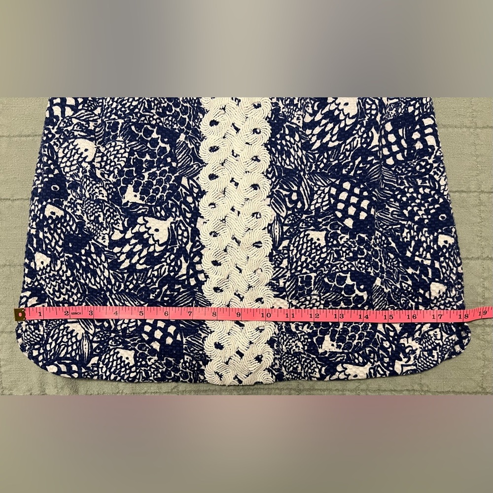 Lilly Pulitzer for Target Sleeveless Blue and White Dress Upstream Koi Pattern - Picture 10 of 14
